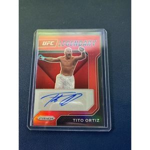 2022 Panini Prizm UFC Tito Ortiz Autograph Red /99